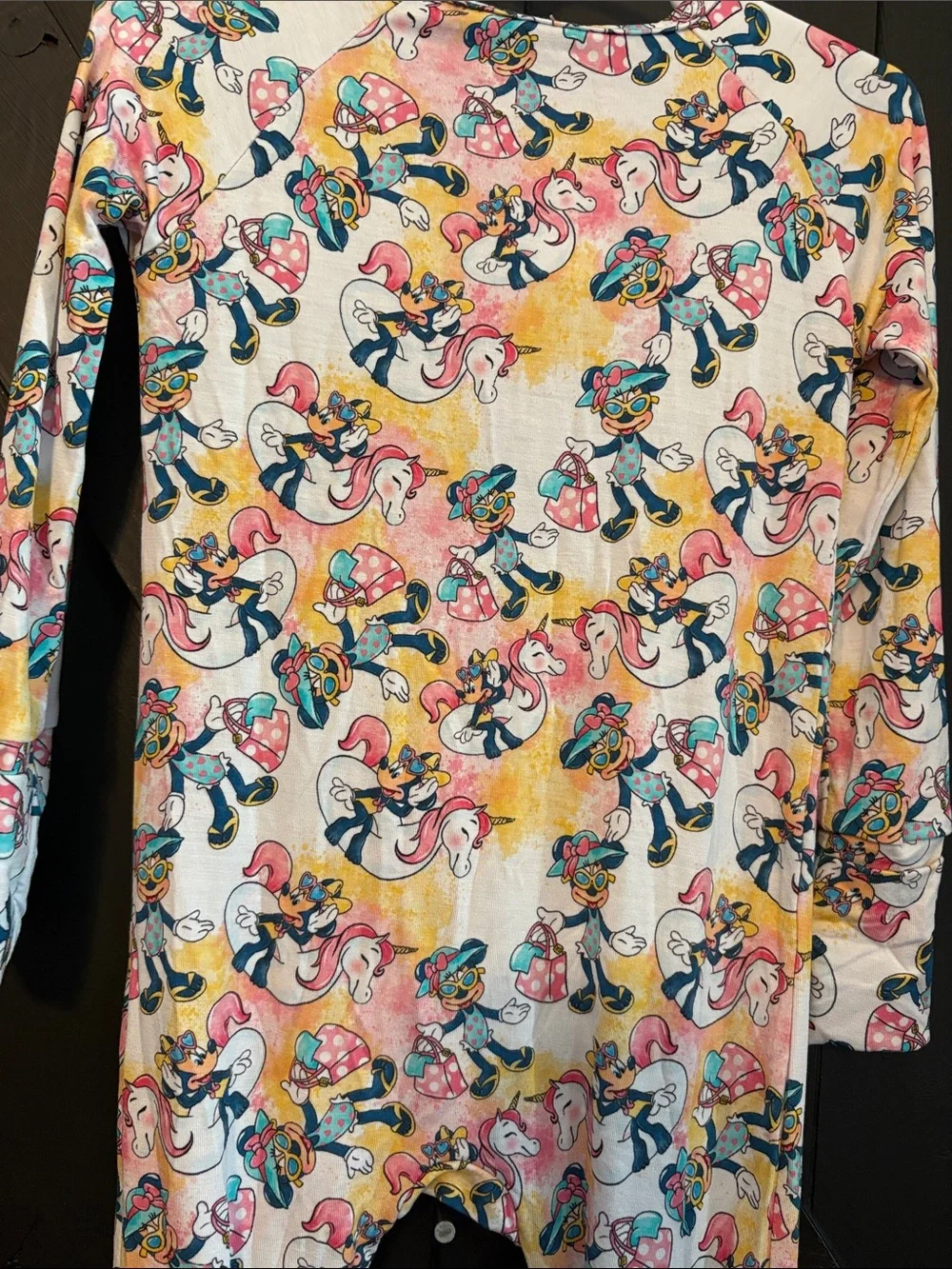 BAMBOO Multicolor Unicorn & Minnie Mouse Zippie